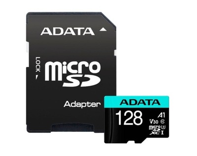 ADATA Premier Pro UHS-I U3 128 GB, micro SDXC, Flash memory class 10, with