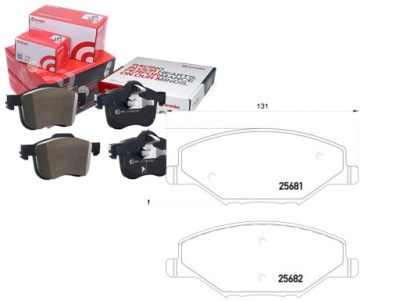 Комплект гальмівних колодок гальмівних brembo 6ru698151a 6ru6 фото №1