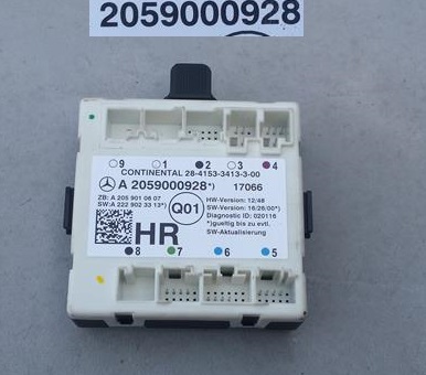 Модуль дверь правый задняя mercedes c w205 2059000928 фото №1