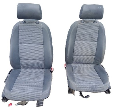 Сидіння передні audi a6 c6 підігрів niebieskie фото №1