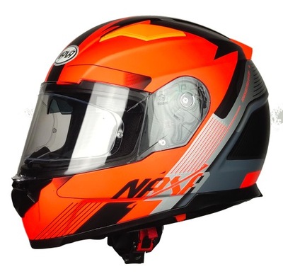 CASCO NAXA F23/J MATT COLOR NARANJA PINLOCK TAMAÑO XXL  