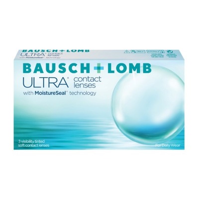 Soczewki ULTRA Bausch+Lomb 3 szt. moc -0,75