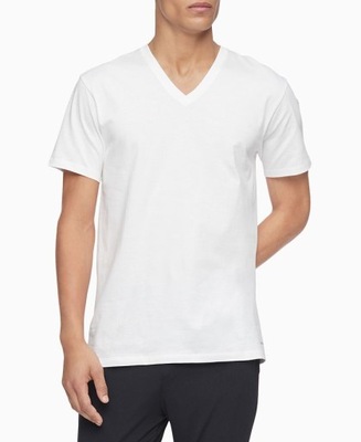 110 T-SHIRT MĘSKI BASIC # CALVIN KLEIN # V-NECK M