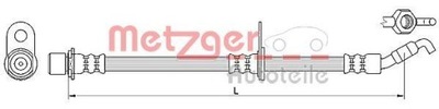 METZGER 4110621 ПАТРУБОК ТОРМОЗНОЙ ГИБКИЙ