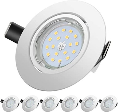 Reflektor LED do zabudowy 5W 230V 6 Sztuk Yiahin