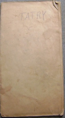 TATRY POLSKIE -MAPA ŚRODKOWEJ CZĘŚCI TATR -wydanie trzecie z 1922 roku