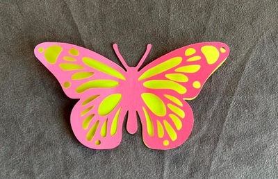 Dekoracja letna - Motyl 3D - 15 x 8 cm