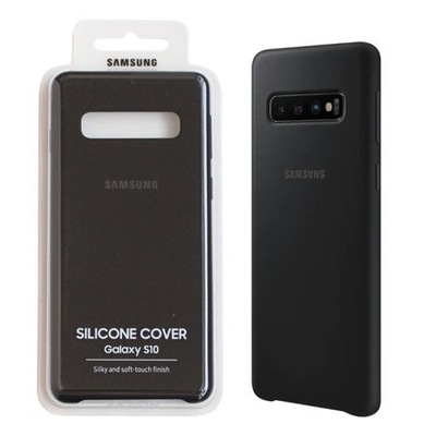 Etui Samsung Galaxy S10 Silikonowe Plecki Czarne