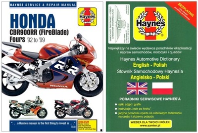 HONDA CBR900RR FIREBLADE (1992-1999) MANUAL REPARACIÓN HAYNES +GRATIS 24H  