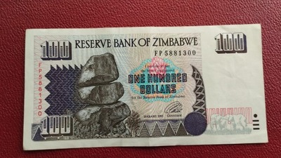 100 DOLARÓW ZIMBABWE 1995 st.-2