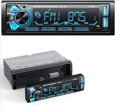 RADIO AUTOMOBILINIAI KC2206 FM/AM/RDS EKRANĖLIS LCD LED 