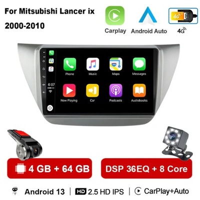 RADIO DE AUTOMÓVIL CON SYSTEMEM ANDROID 13 PARA MITSUBISHI LANCER 9 CS 2000-2010 NAVEGACIÓN GPS  