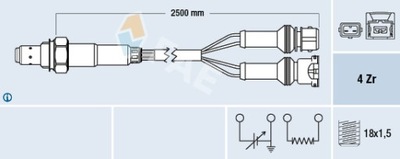 Fae 77639 датчик лямбда-зонд фото №1