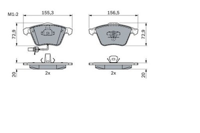 BOSCH 0 986 494 104 КОЛОДКИ ДИСКОВЫЕ ТОРМОЗНОЕ фото