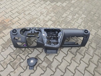 Панель приладів консоль подушки безпеки 2x подушка безпеки seat leon ii 2 оригінал фото №1