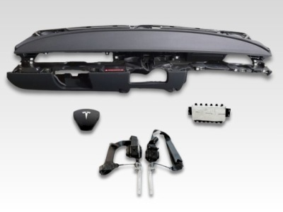 Tesla 3 панель приладів подушка безпеки ремені комплект фото №1