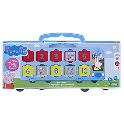 Peppa Pig F64115L1 Pig Peppa's 1-2-3 Bus, 1 to 10 Counting, Interactive Pre