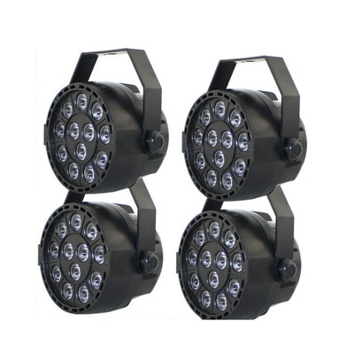 Oświetlenie sceniczne DMX RGB 15W Par światła x4