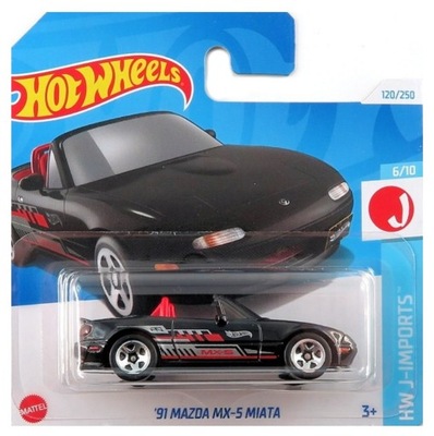 HOT WHEELS 91 MAZDA MX-5 MIATA RESORAK MODEL AUTKO SAMOCHODZIK AUTO POJAZD