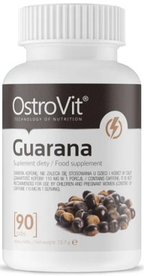 GUARANA OSTROVIT 90TAB NA KONCENTRACJĘ I SKUPIENIE OGRANICZA ZMĘCZENIA