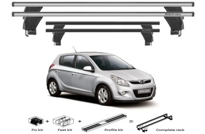 MALETERO DE TECHO ALUMINIO HYUNDAI I20 MODELO PRODUKOWANY DE 2008>2014  