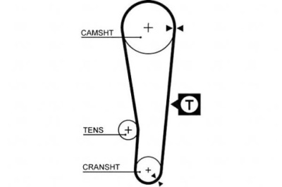 Ремень распределительного вала toyota avensis carina e celica coro фото №1