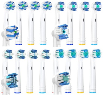 KOŃCÓWKI DO SZCZOTECZKI ELEKTRYCZNEJ ORAL-B 16 SZT