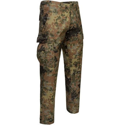 SPODNIE BDU Bojówki Proste Nogawki FLECKTARN XL