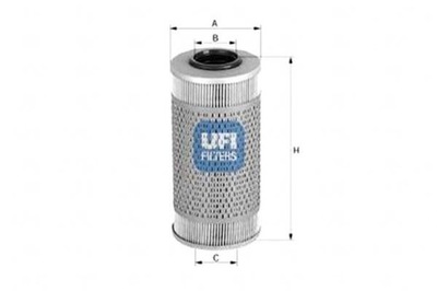 FILTRO COMBUSTIBLES UFI 93160736 95507641 95516103 164050  