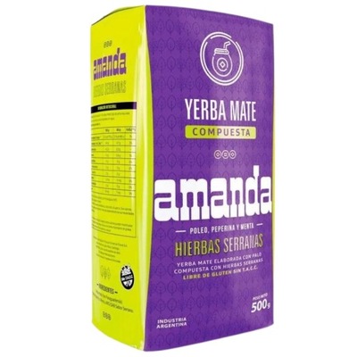 YERBA MATE AMANDA HIERBAS ZIOŁOWA 500g