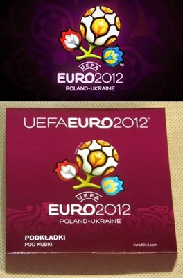 UEFA EURO 2012 POLAND UKRAINE podstawki 6szt