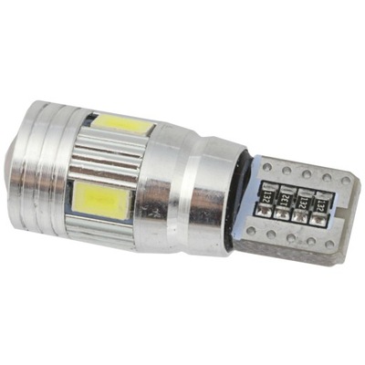 ЛАМПОЧКА W5W LED (СВІТЛОДІОД) 6X SMD ЛІНЗА 5630 CANBUS