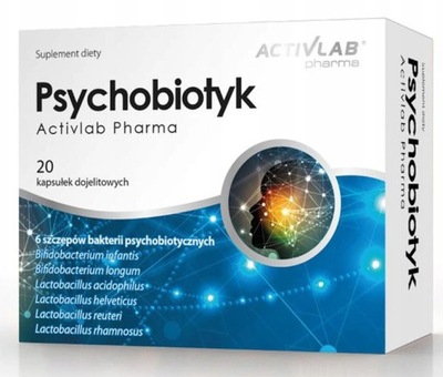 Suplement Activlab Psychobiotyk 20 kapsułek