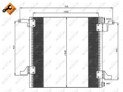 35526 RADUADOR KLIMAT. MERCEDES  