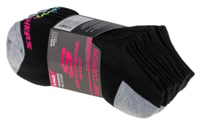 Damskie Stopki Skechers 6pk No Show Socks r. 36-40