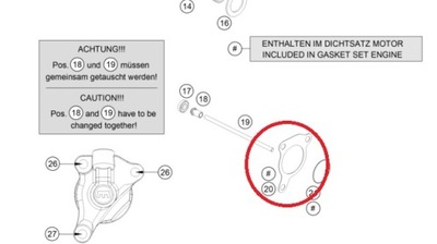 Uszczelka wysprzęglika KTM Husqvarna Gas Gas 59032065100