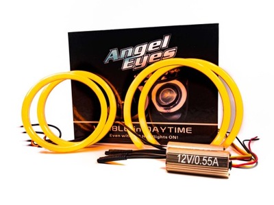 2 IN 1 RINGS LED OPEL ASTRA H III ZOLTO WHITE COLOR 90+120  