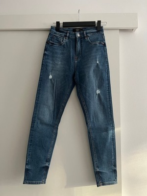 Reserved dżinsy niebieskie skinny jeans spodnie