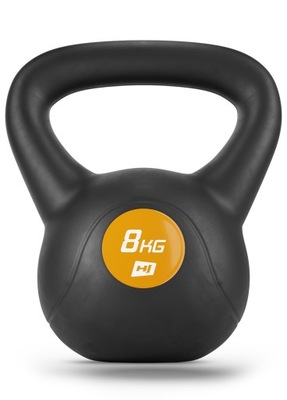 Kettlebell bitumiczny 8kg odważnik hantel ciężarek