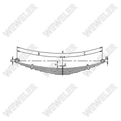 RESORTE VOLVO WEWELER A022T355ZA75, O.E. 257632  