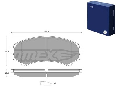 TRINKELĖS STABDŽIŲ MITSUBISHI PAJERO 00- TOMEX BRAKES 