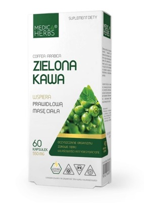 Medica Herbs ZIELONA KAWA kwas chlorogenowy WYCIĄG