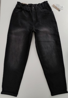 BELOVED czarne przecierane SPODNIE MOM FIT jeansowe dżinsy jeansy 38 40