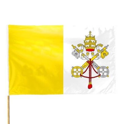 Flaga WATYKAN religijna papieska 70x112cm TUNEL