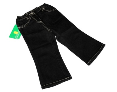 BENETTON spodnie jeans 9-12 m-cy 82 cm