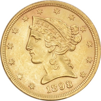 26.USA, 5 DOLARÓW 1898