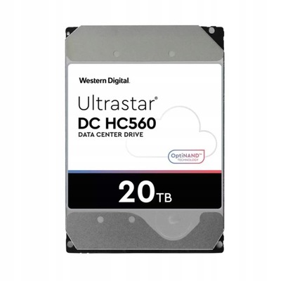 Dysk serwerowy HDD Western Digital Ultrastar DC HC560 WUH722020BL5204 20 TB