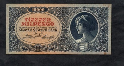 BANKNOT WĘGRY -- 10000 pengo -- 1946 rok