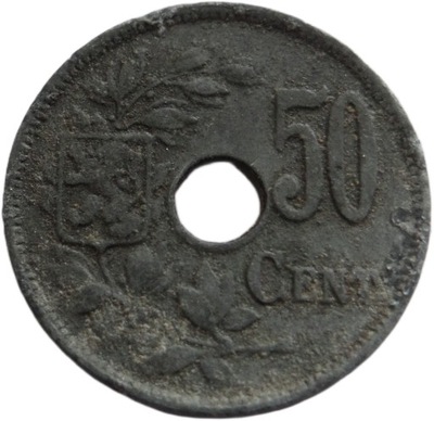 [D0922] Belgia 50 centimes 1918