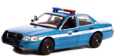 GREENLIGHT FORD CROWN VICTORIA Police Interceptor 2001 Seattle Police 1:24